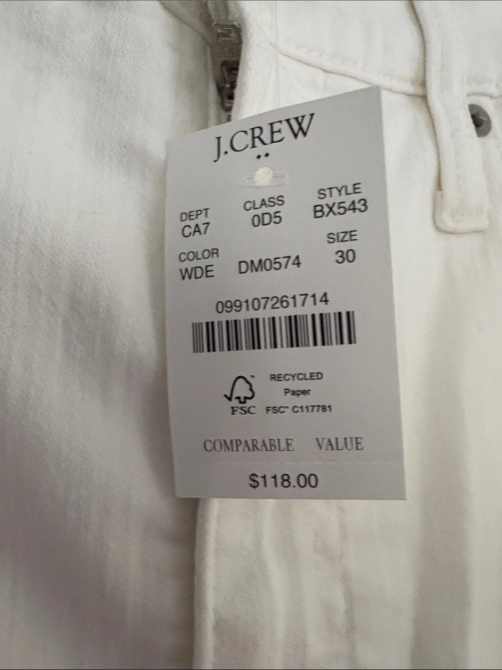 J. Crew White High-Rise Flare Crop Jeans